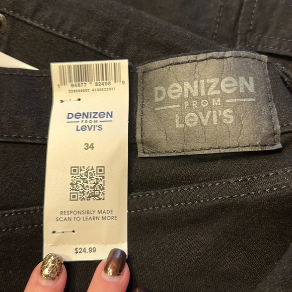 Denizen from Levi's Men's 9" InseamSlim Fit Jean Shorts-Black size 32” - Picture 12 of 12